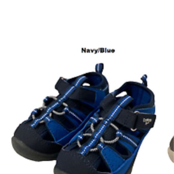 NEW Oshkosh Sneaker Sandals Bump Toe Easy On Velcro - Picture 2 of 6